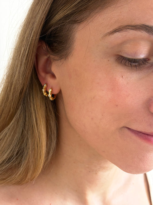Celeste Mini Hoop Earrings