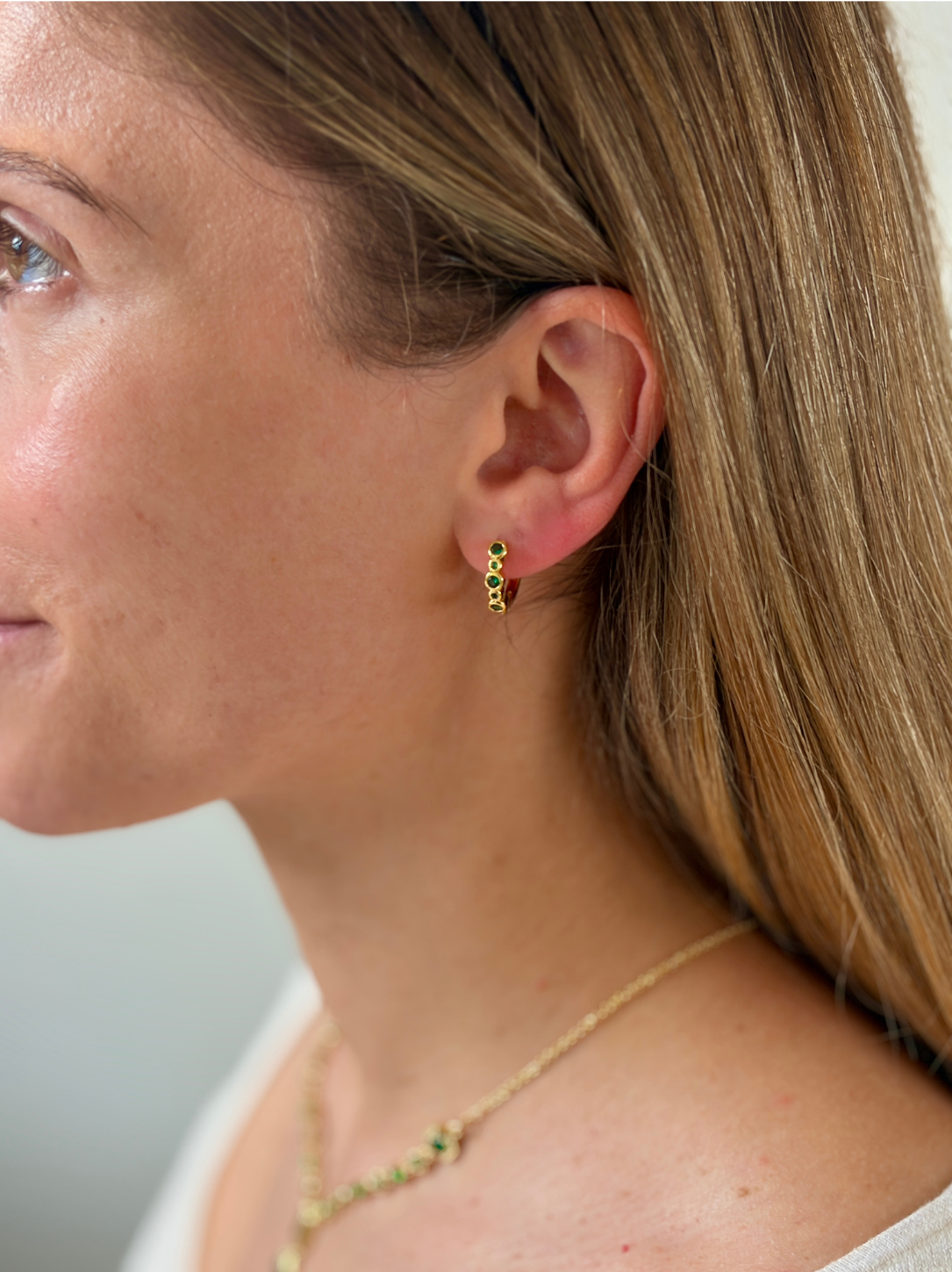 Celeste Mini Hoop Earrings
